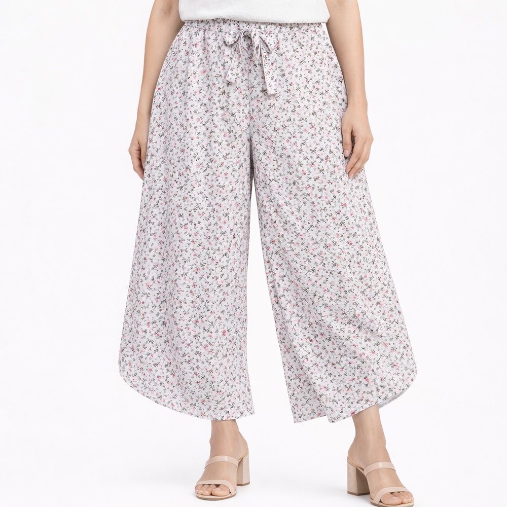 SHEIN CURVE‎ Floral Wide-Leg Women's Pants